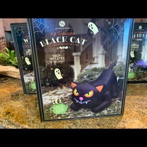 Halloween Decor 4ft Self Inflating Black Cat